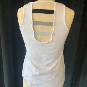 Elastic Ombre Back Sleeveless Athletic Top